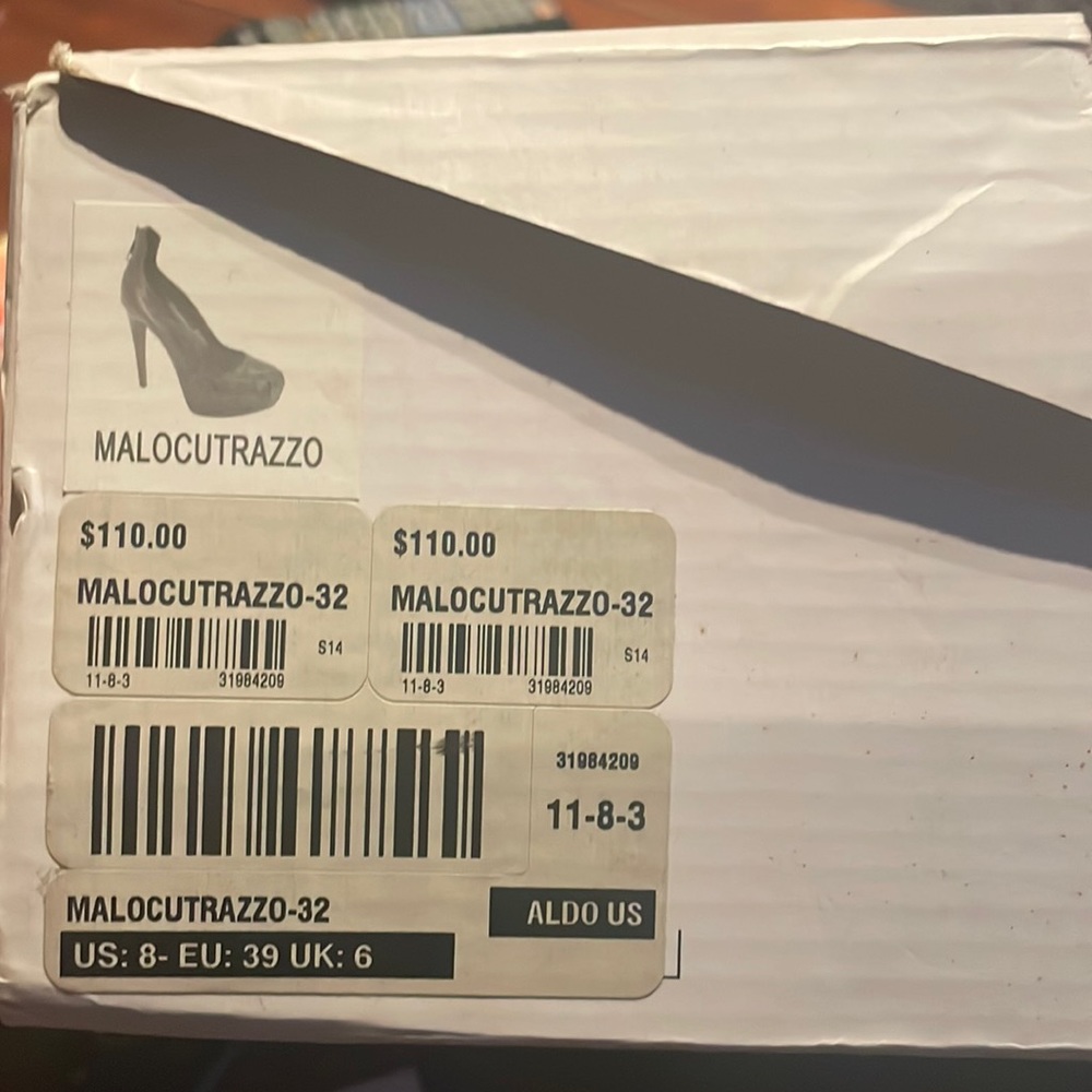 Aldo Malocutrazzo Heel size 8.5